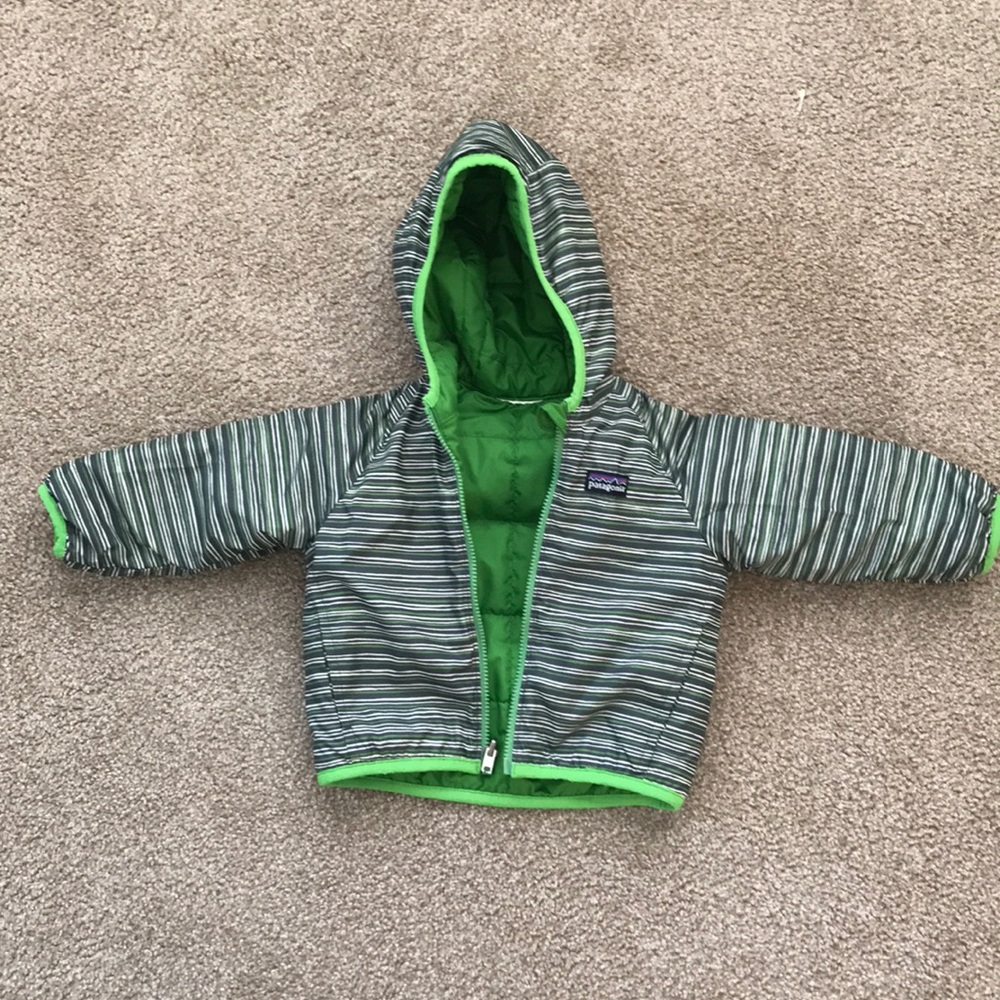Patagonia reversible puffball jacket